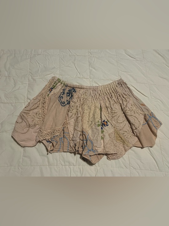 Free People Field Of Dreams Embroidered Patchwork Shorts - Picture 10 of 10